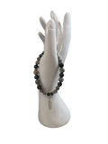 Bracelet jaspe bleu et jaspe gris