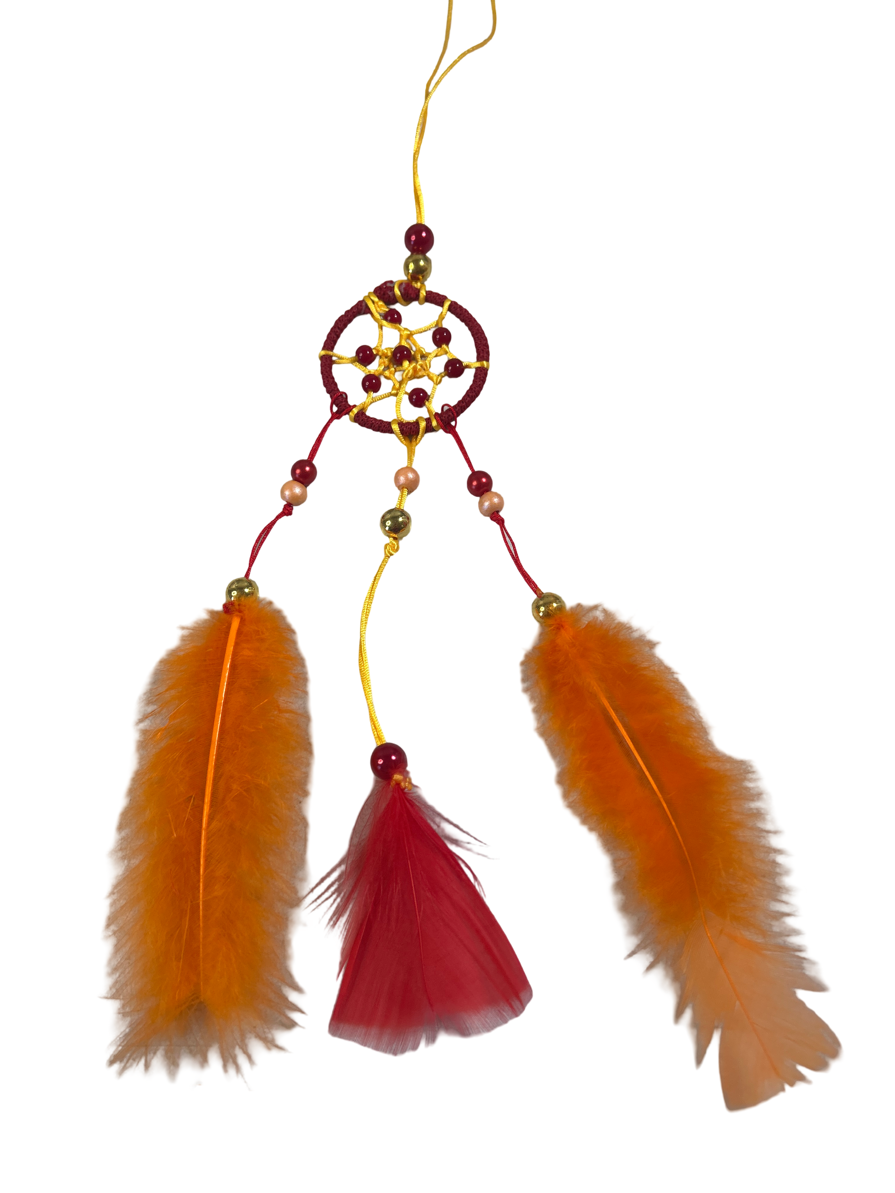 2 pouces capteur de rêve corail rouge