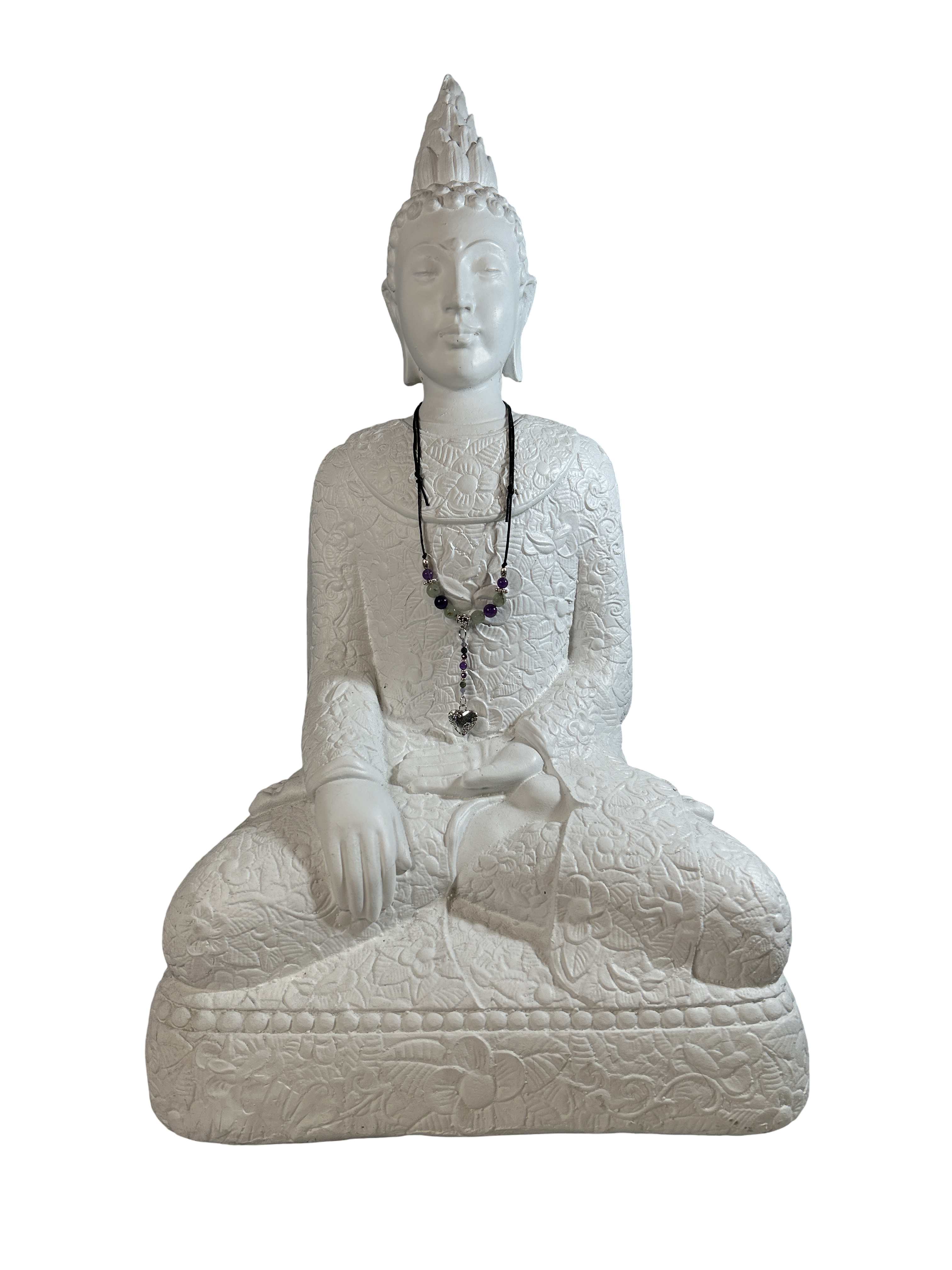 Collier ajustable améthyste et prehnite