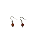 1 perle boucle d’oreille cornaline