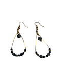 Boucle d’oreille saphir et labradorite