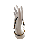 Attache cellulaire œil de tigre et obsidienne