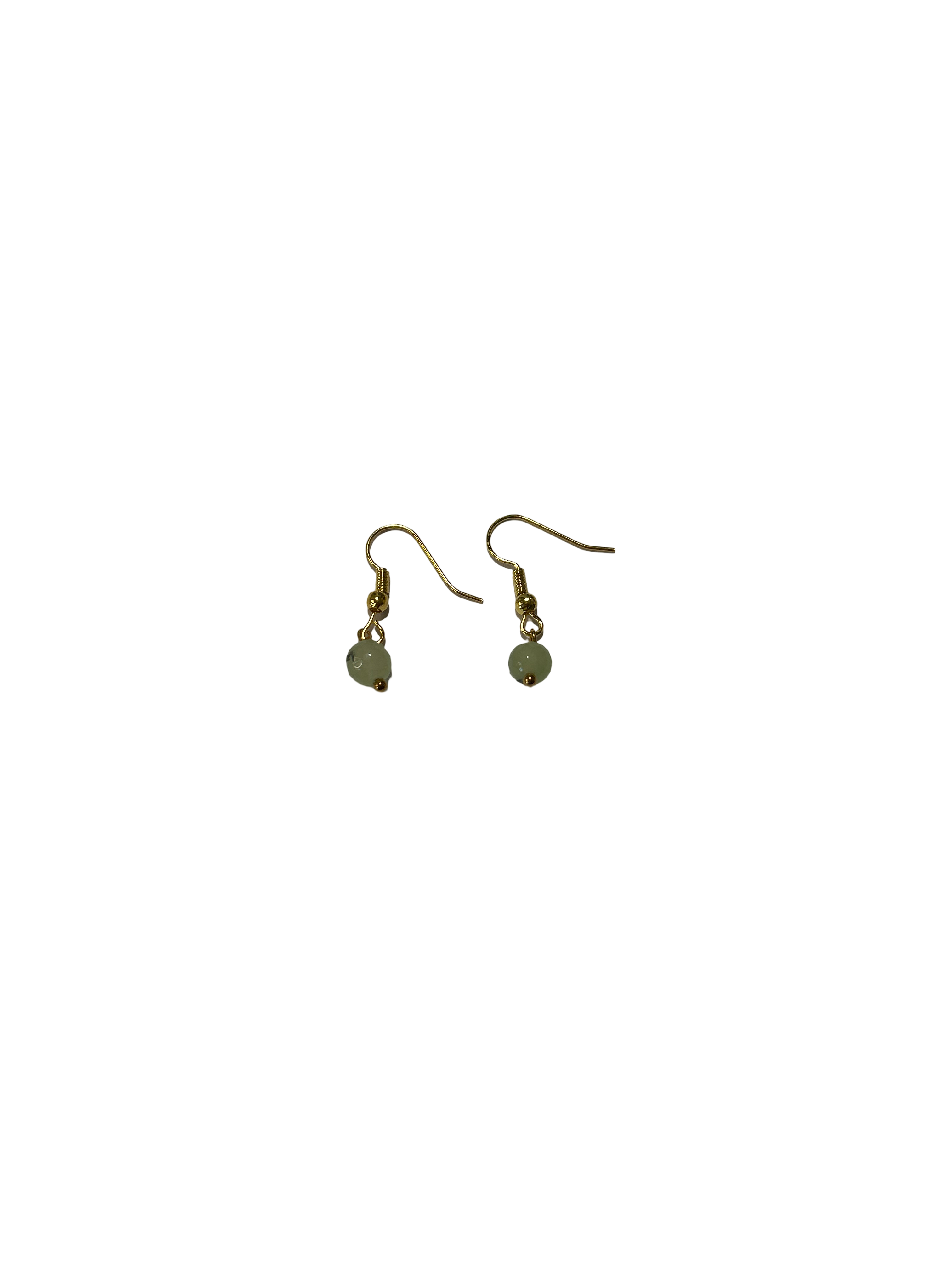 1 perle boucle d’oreille prehnite
