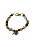 Collier chien fil élastique 8.5 pouces cristal de roche