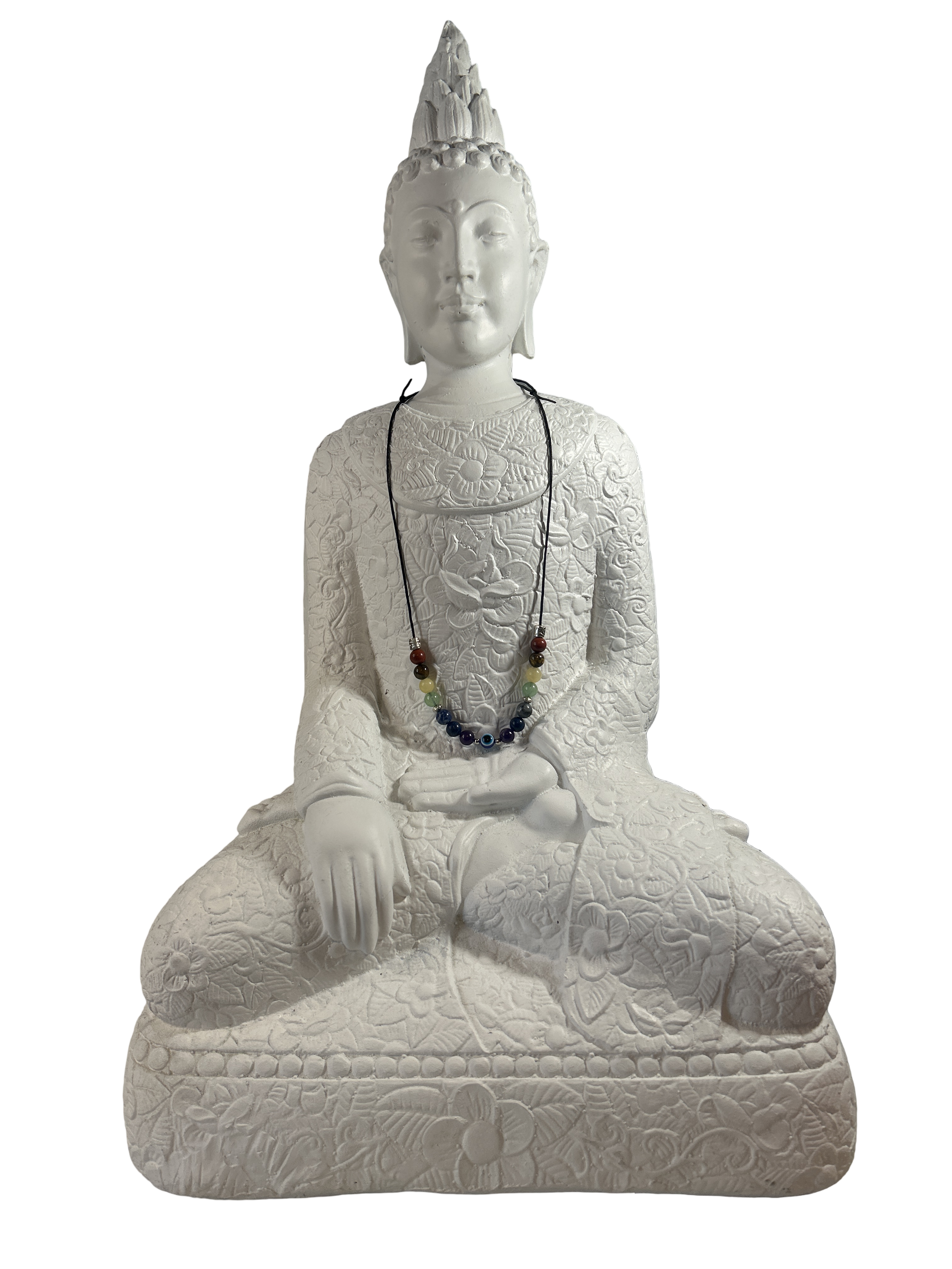 7 chakras collier argent ajustable