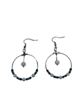 Boucle d’oreille Chrysocolle et amazonite