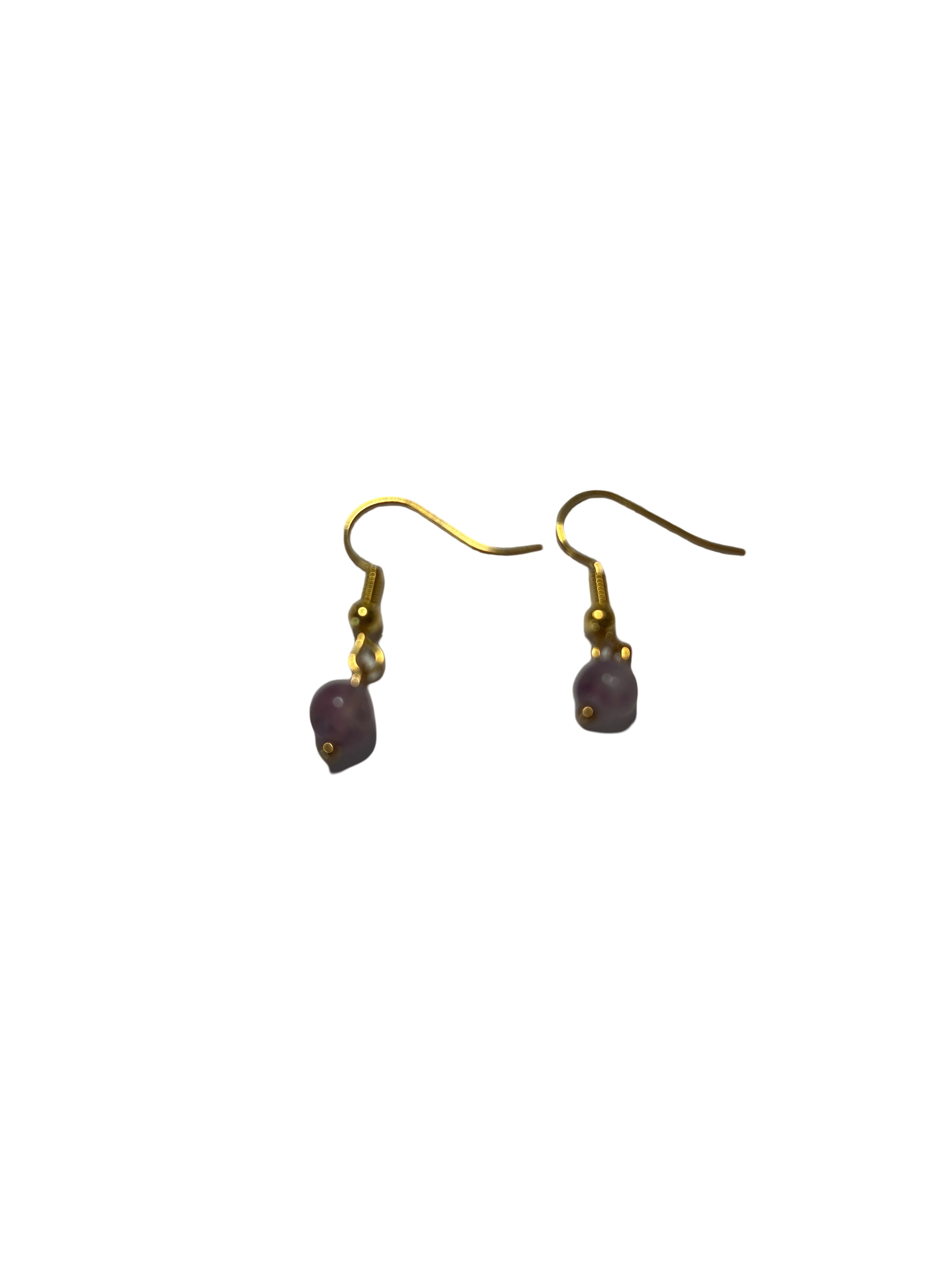 1 perle boucle d’oreille fluorite