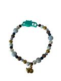 Collier chat fil nylon 10 pouces calcédoine