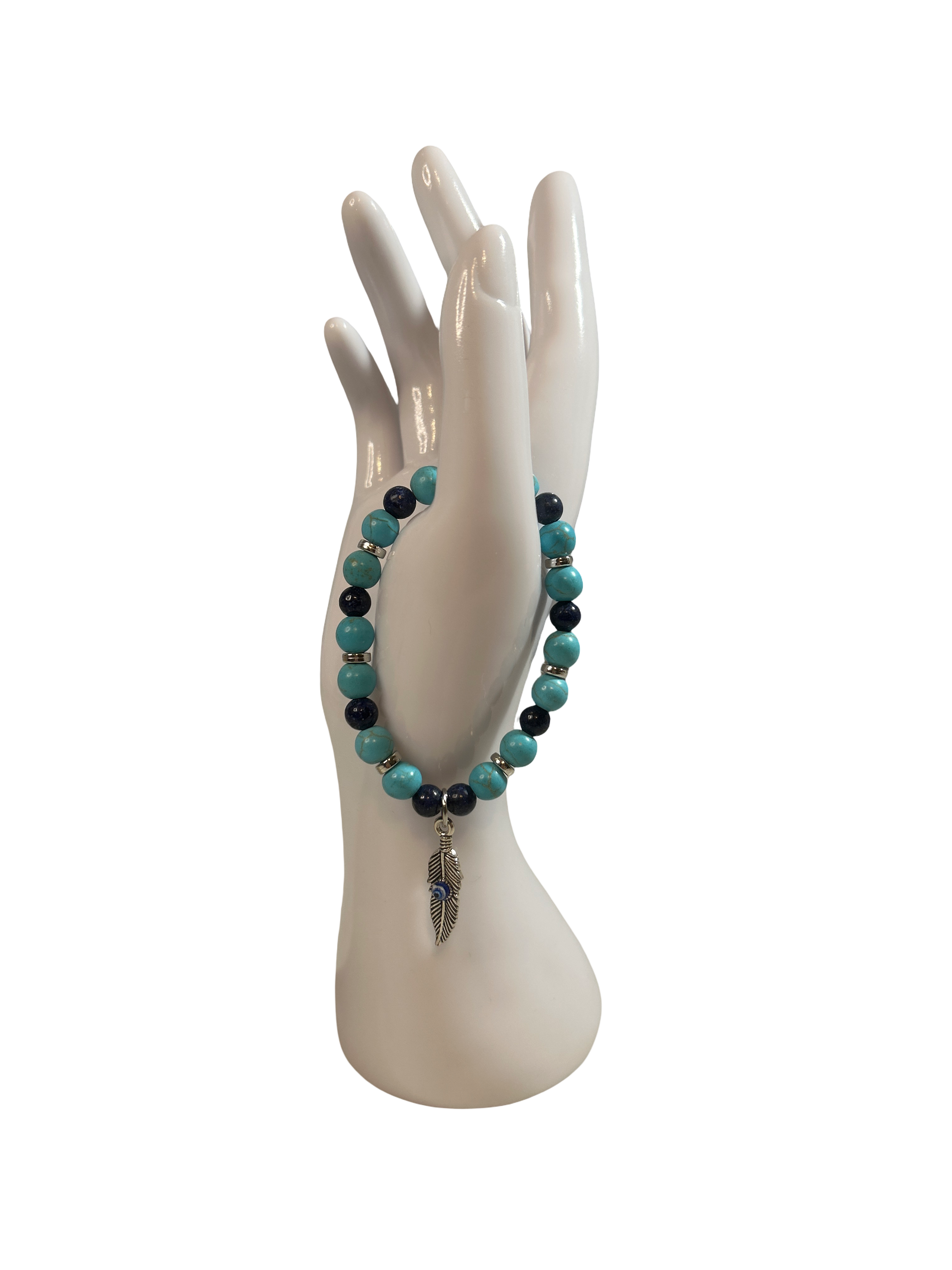 Bracelet turquoise et lapis lazuli