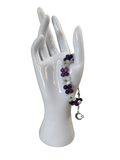 Bracelet tressé améthyste et pierre de lune