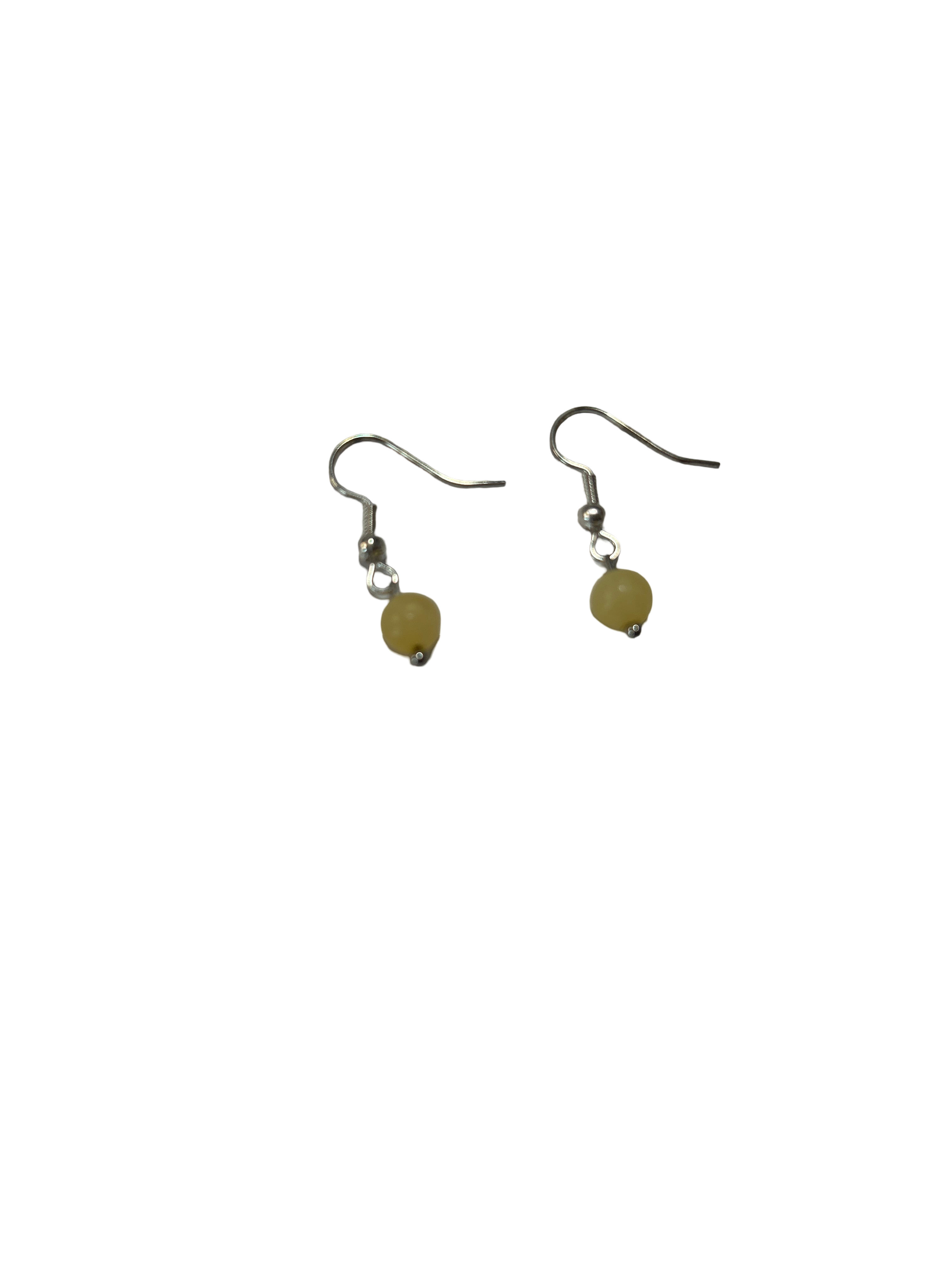 1 perle boucle d’oreille calcite jaune