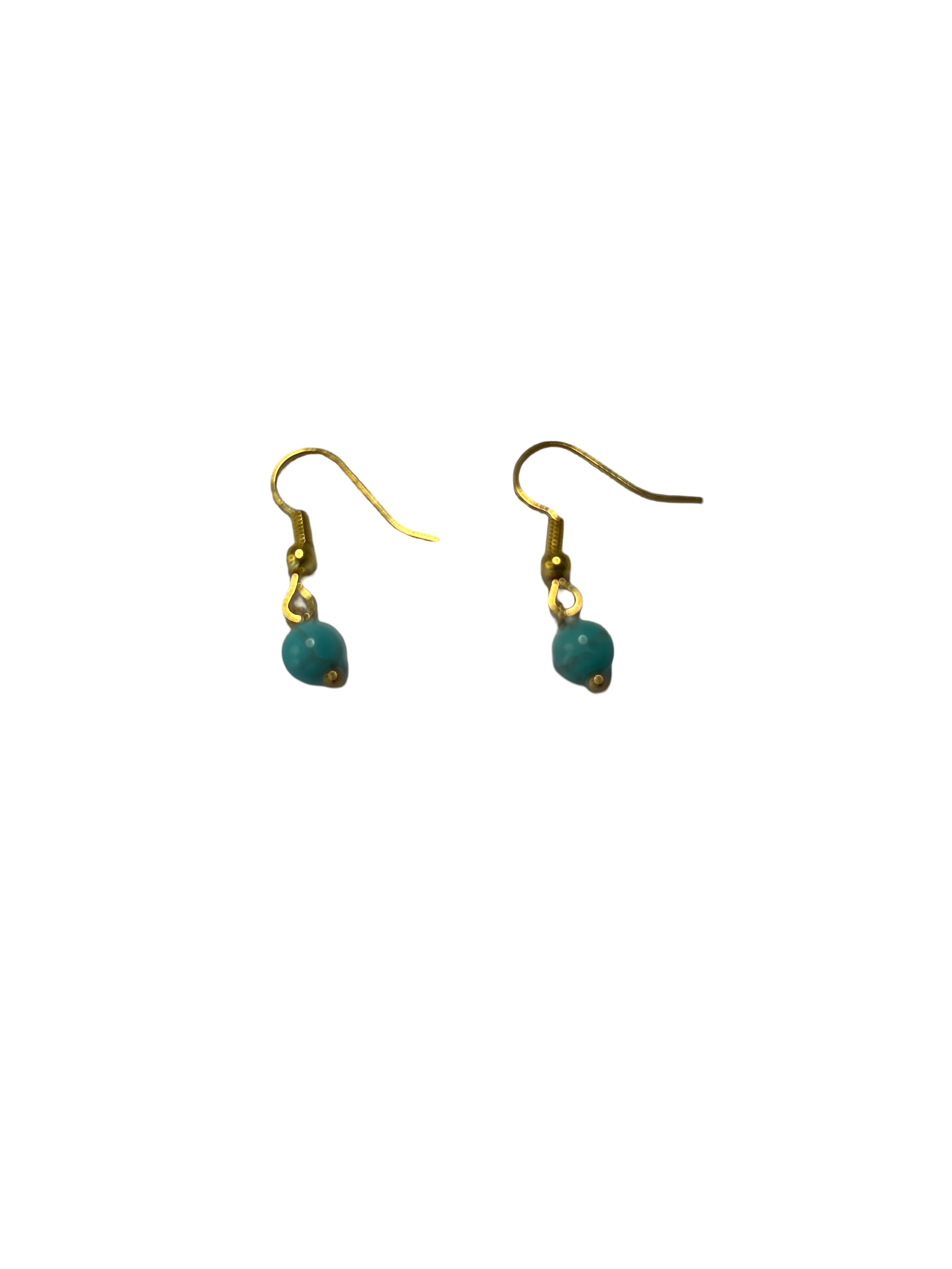 1 perle boucle d’oreille turquoise