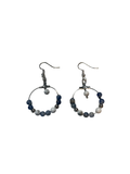 Boucle d’oreille sodalite et howlite