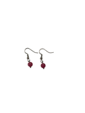 1 perle boucle d’oreille rhodochrosite