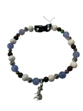 Collier chien fil élastique 12 pouces Angélite