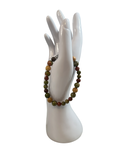 Bracelet homme pierre d’acajou et unakite