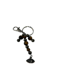 Porte clé pyrite et œil de tigre