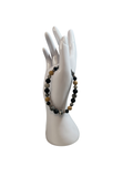Bracelet homme jaspe gris et pierre de lave
