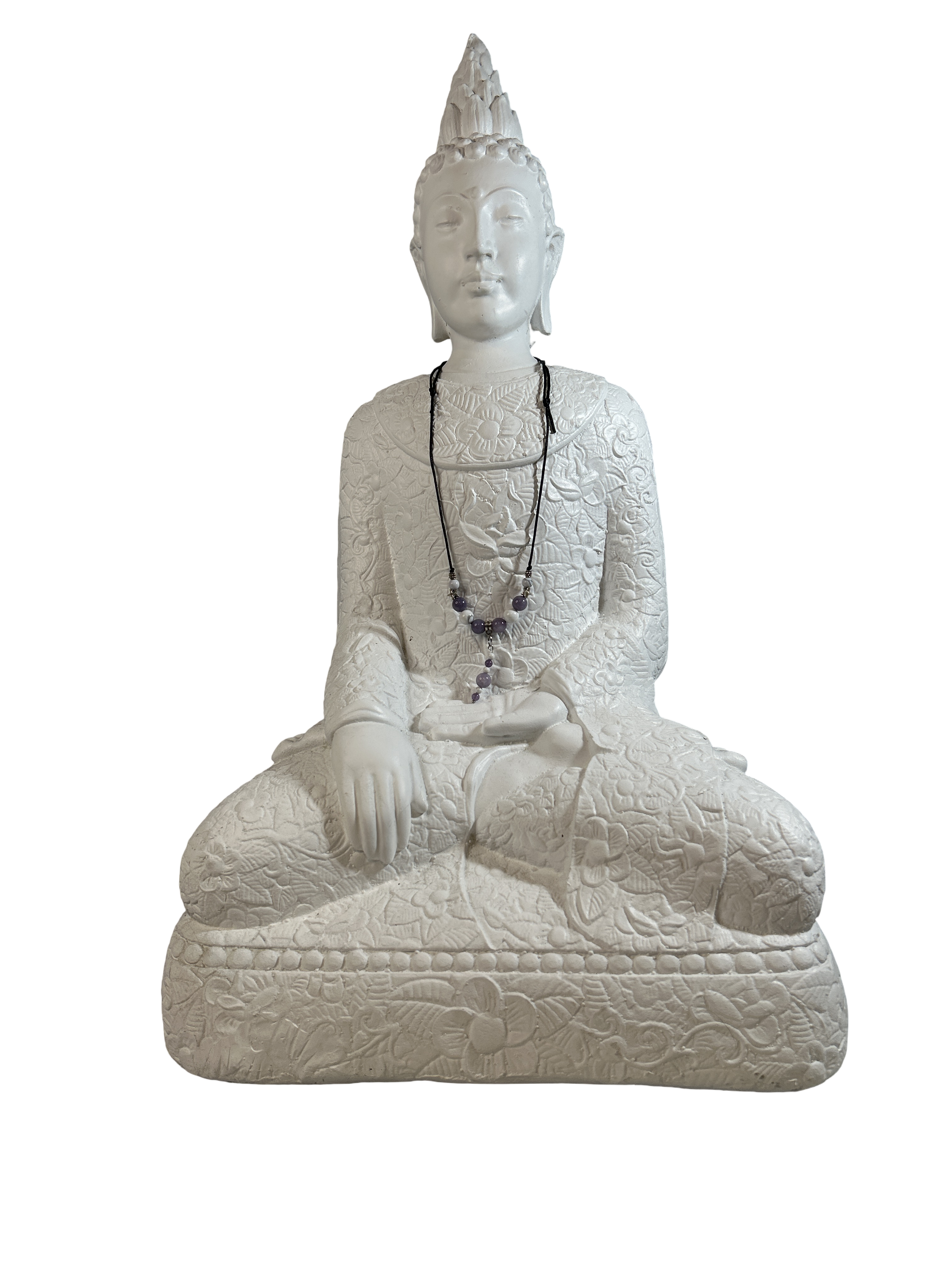 Collier ajustable Angélite et howlite