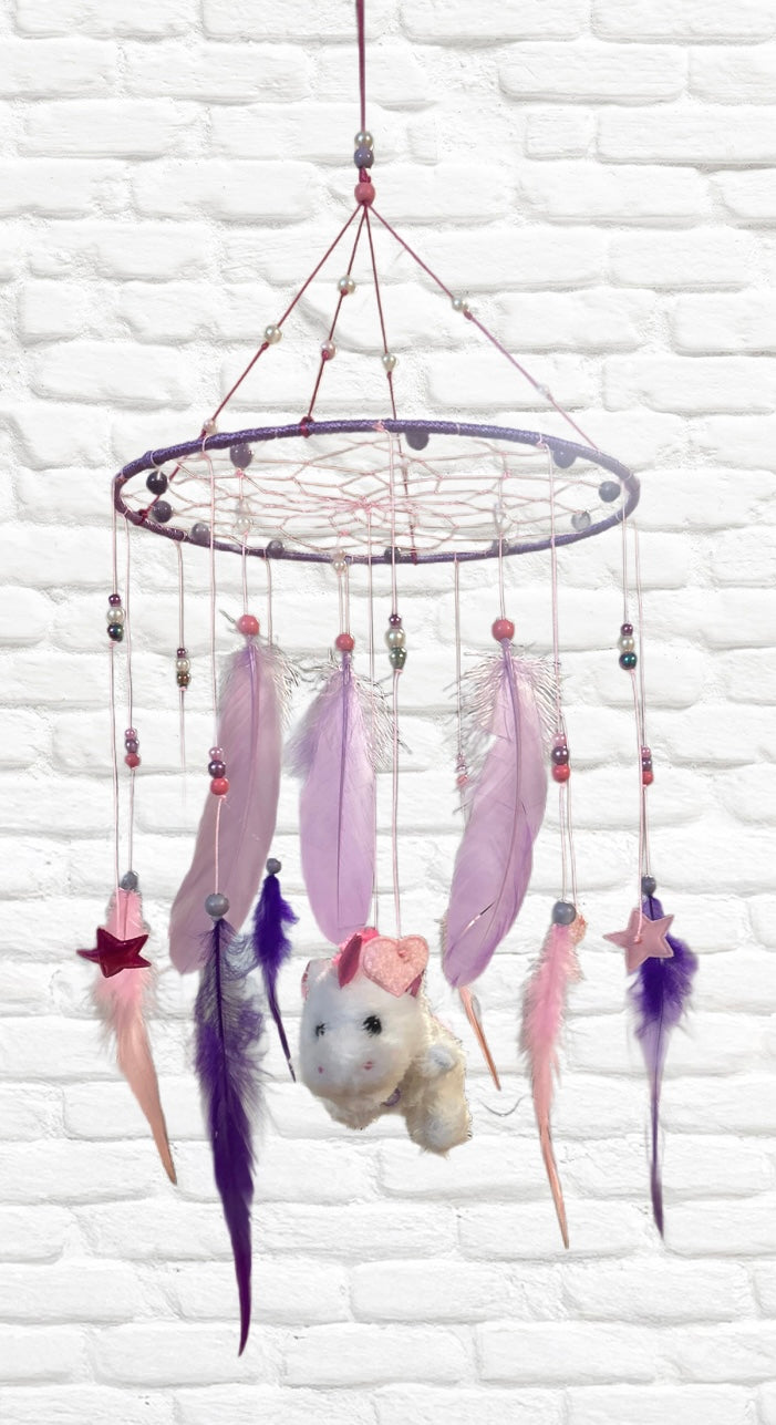 Mobile pour bébé licorne