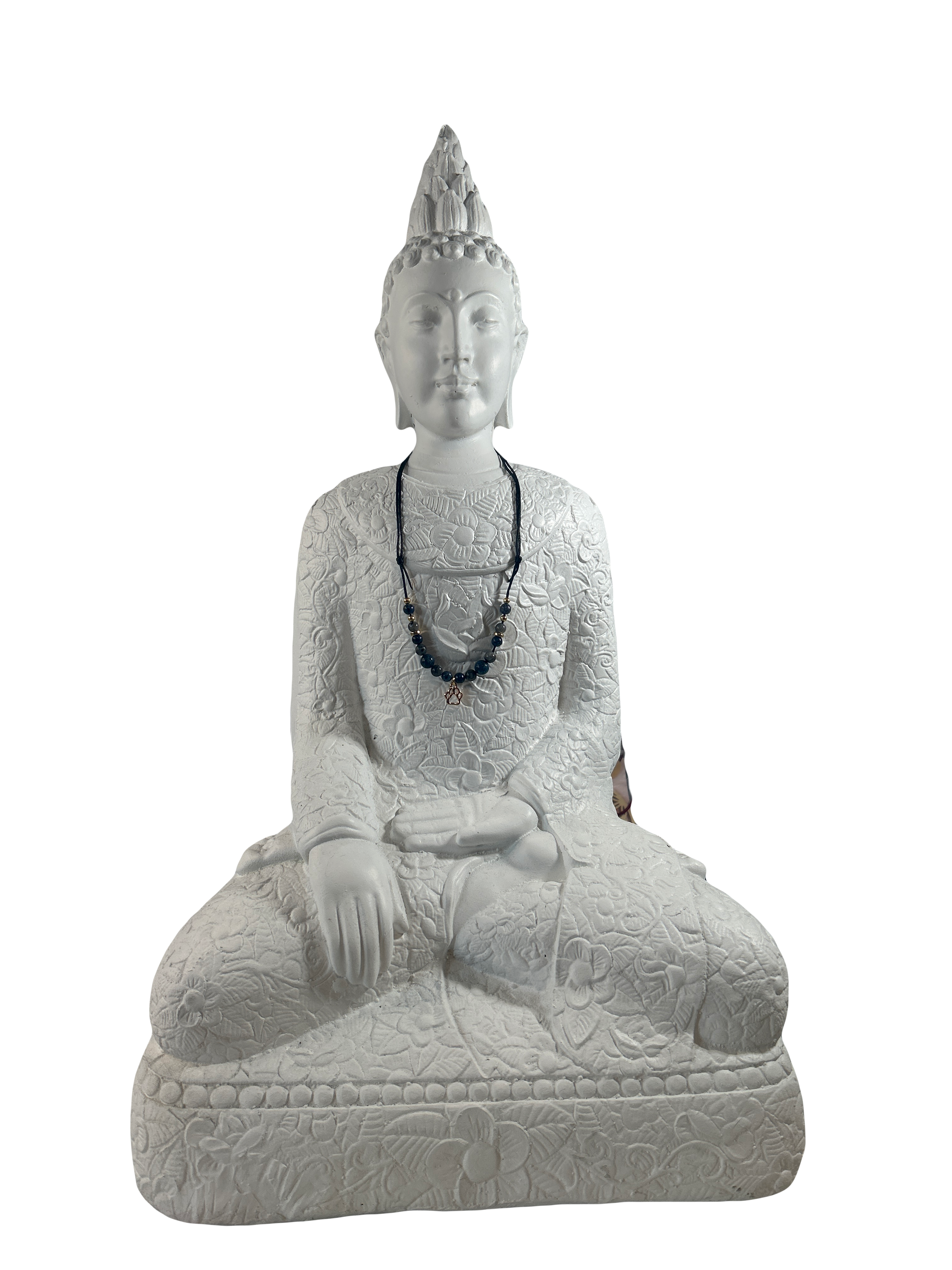 Collier enfants ajustable jaspe bleu et larvikite