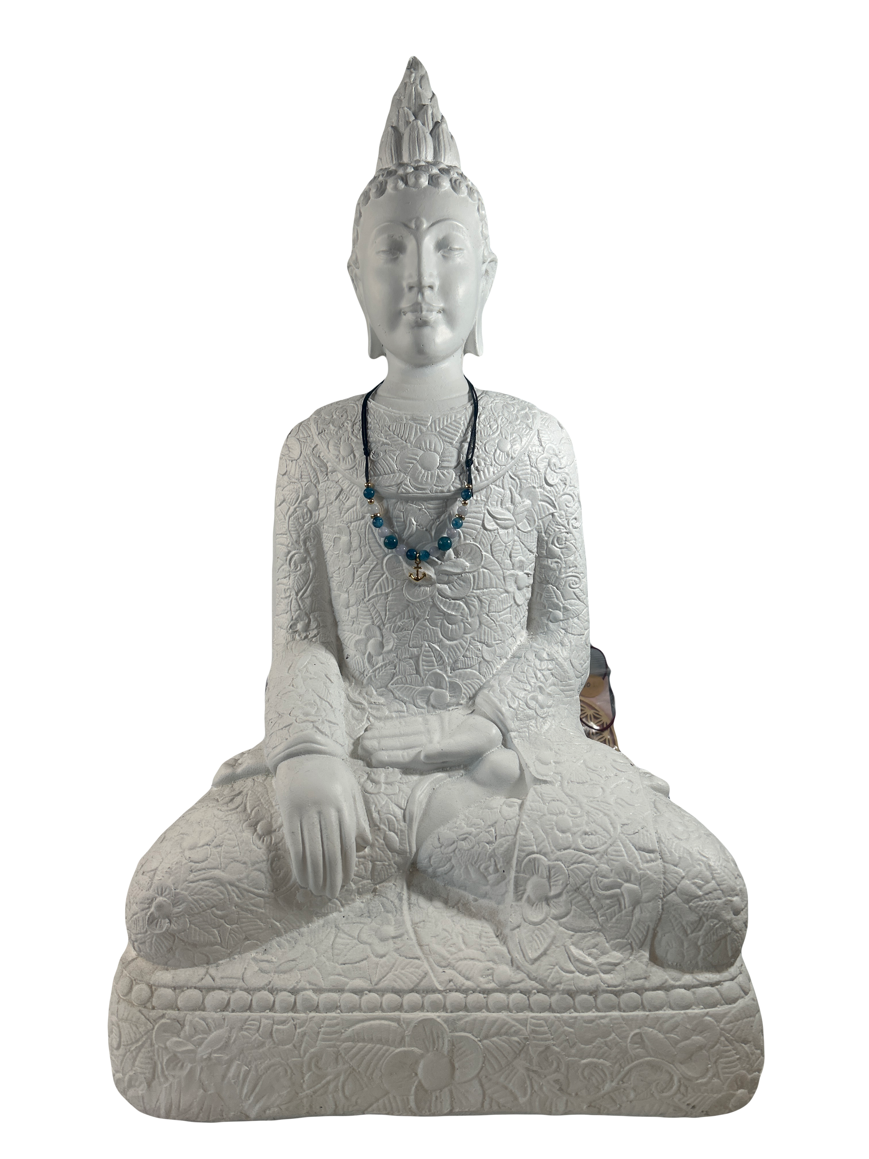 Collier enfants ajustable apatite bleue et aigue marine