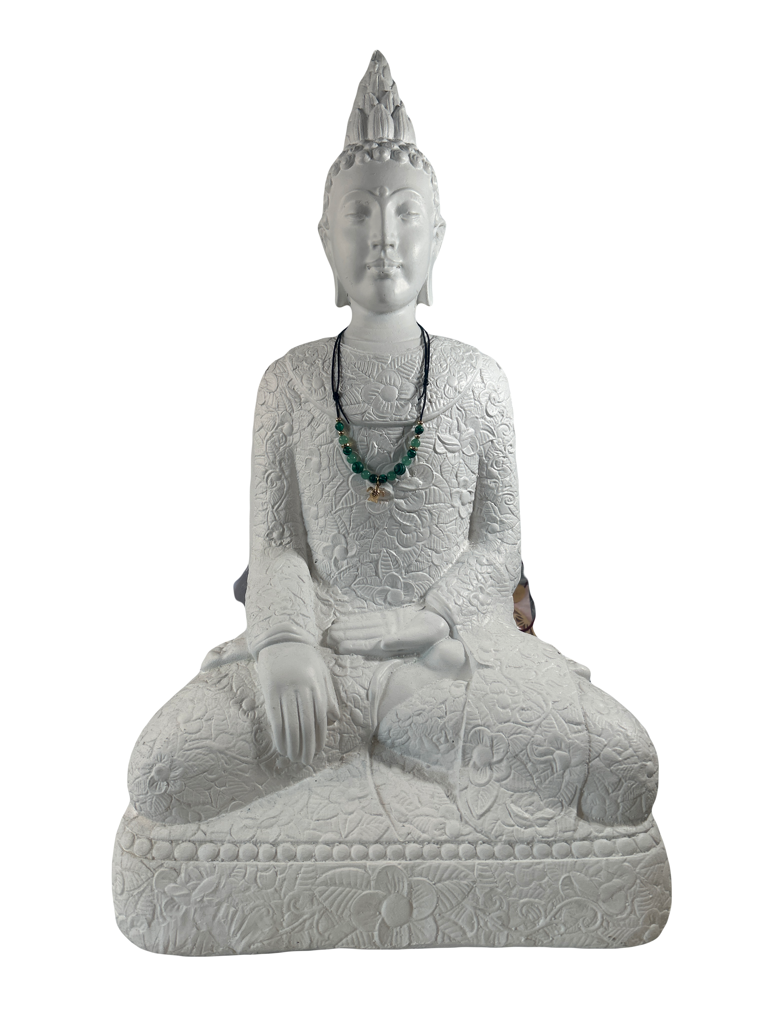 Collier enfants ajustable aventurine verte et malachite