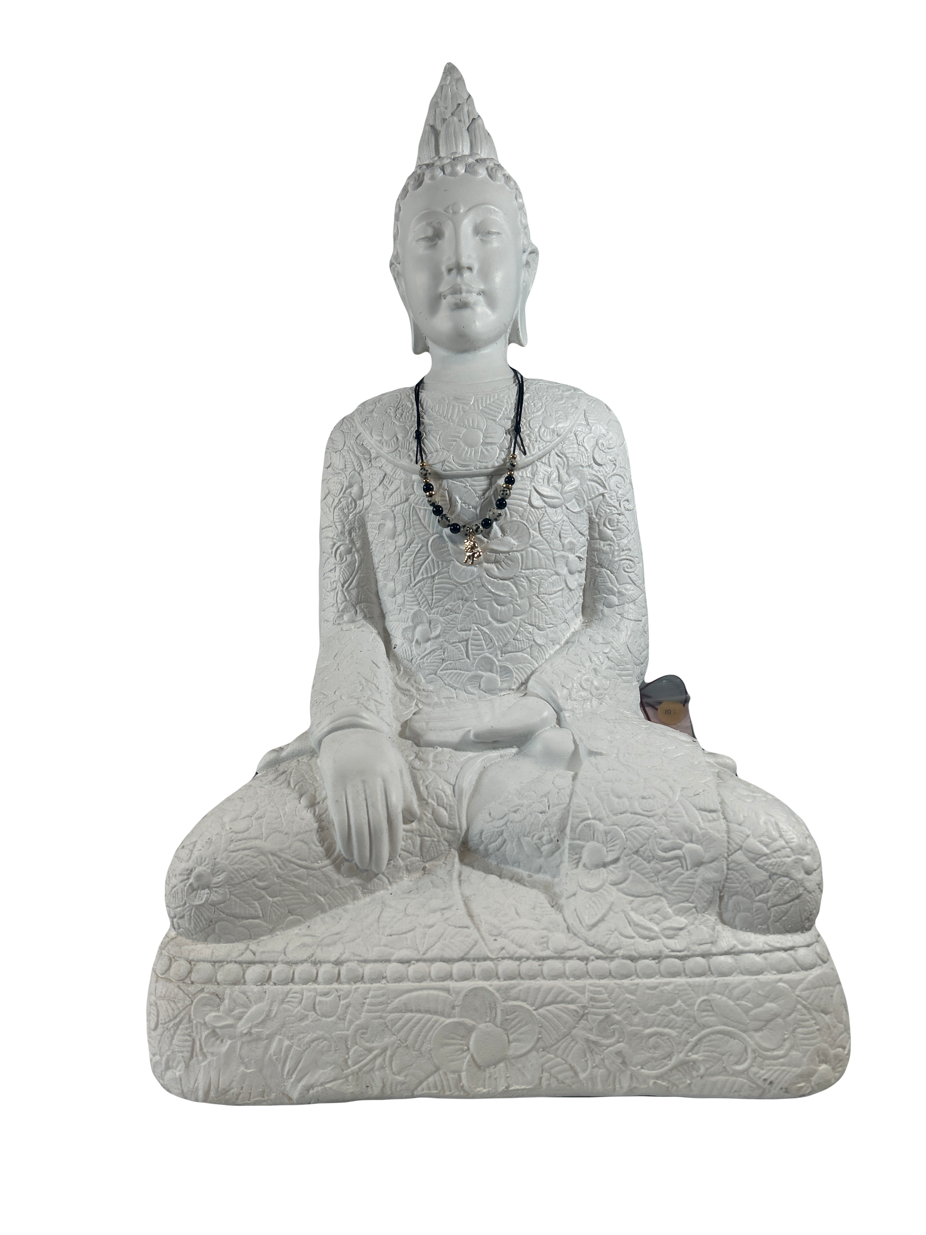 Collier enfants ajustable jaspe dalmatien et obsidienne