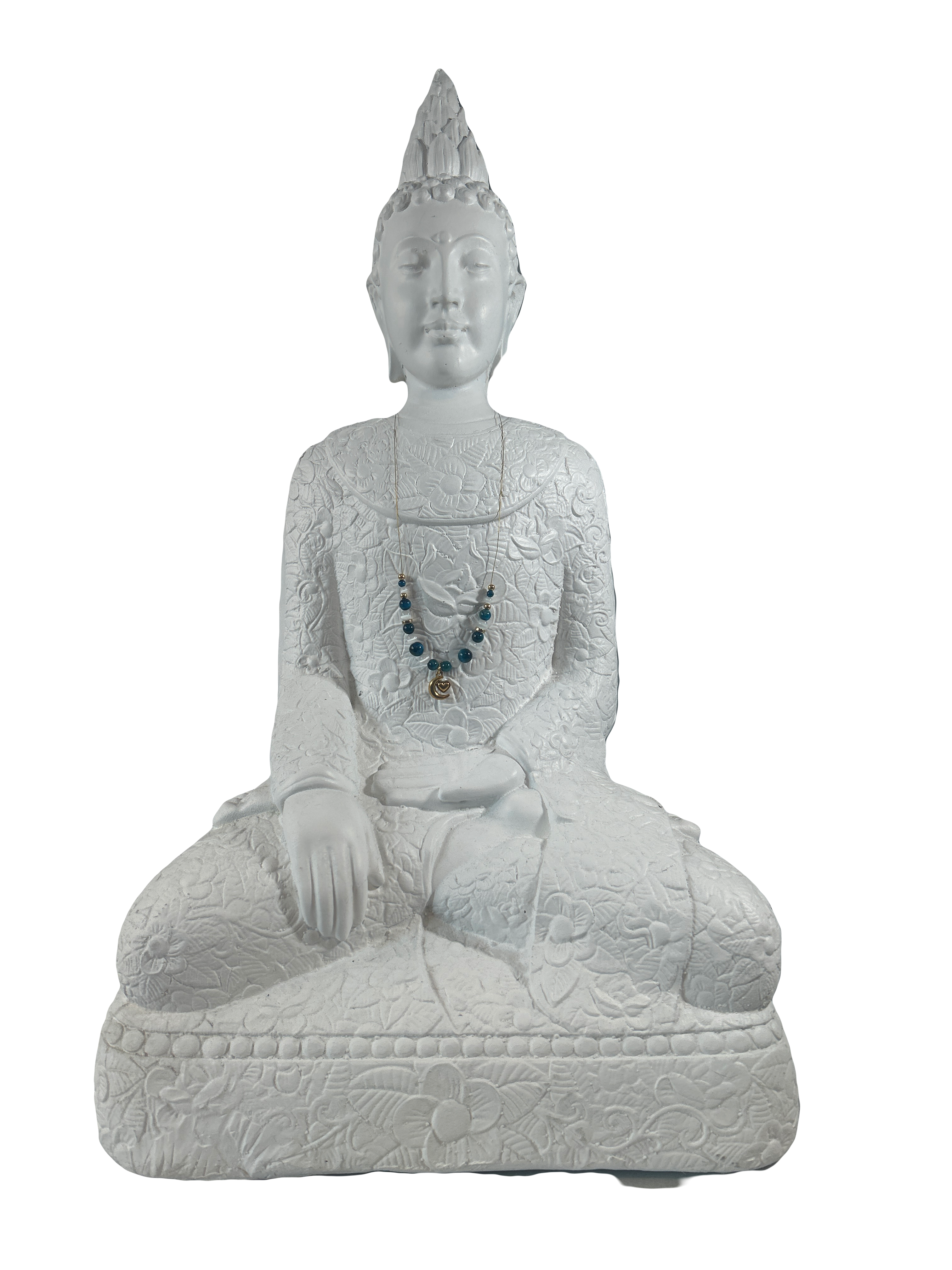 Collier enfants sur fil pierre de lune et œil de tigre bleu