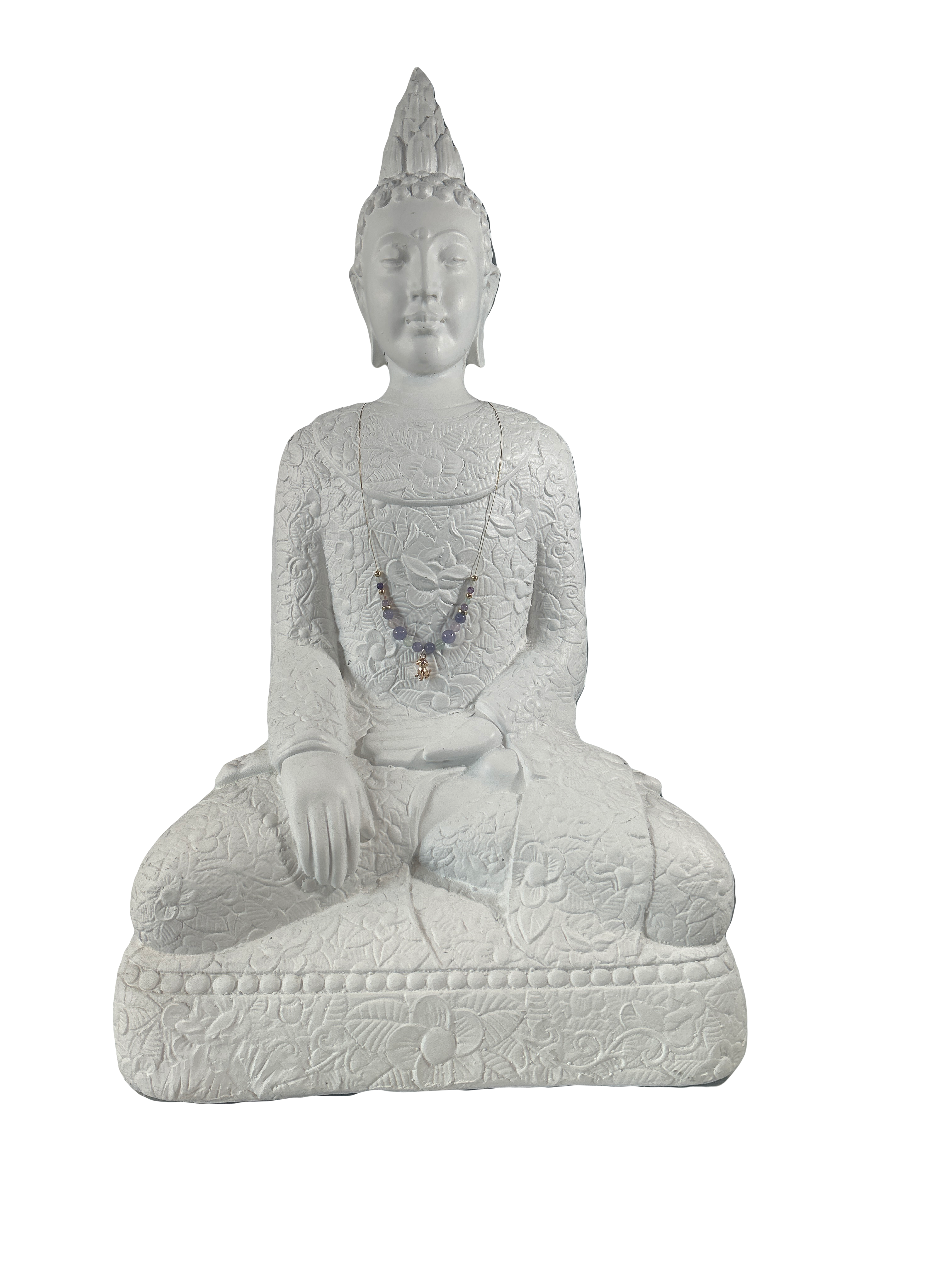 Collier enfants sur fil angélite et fluorite