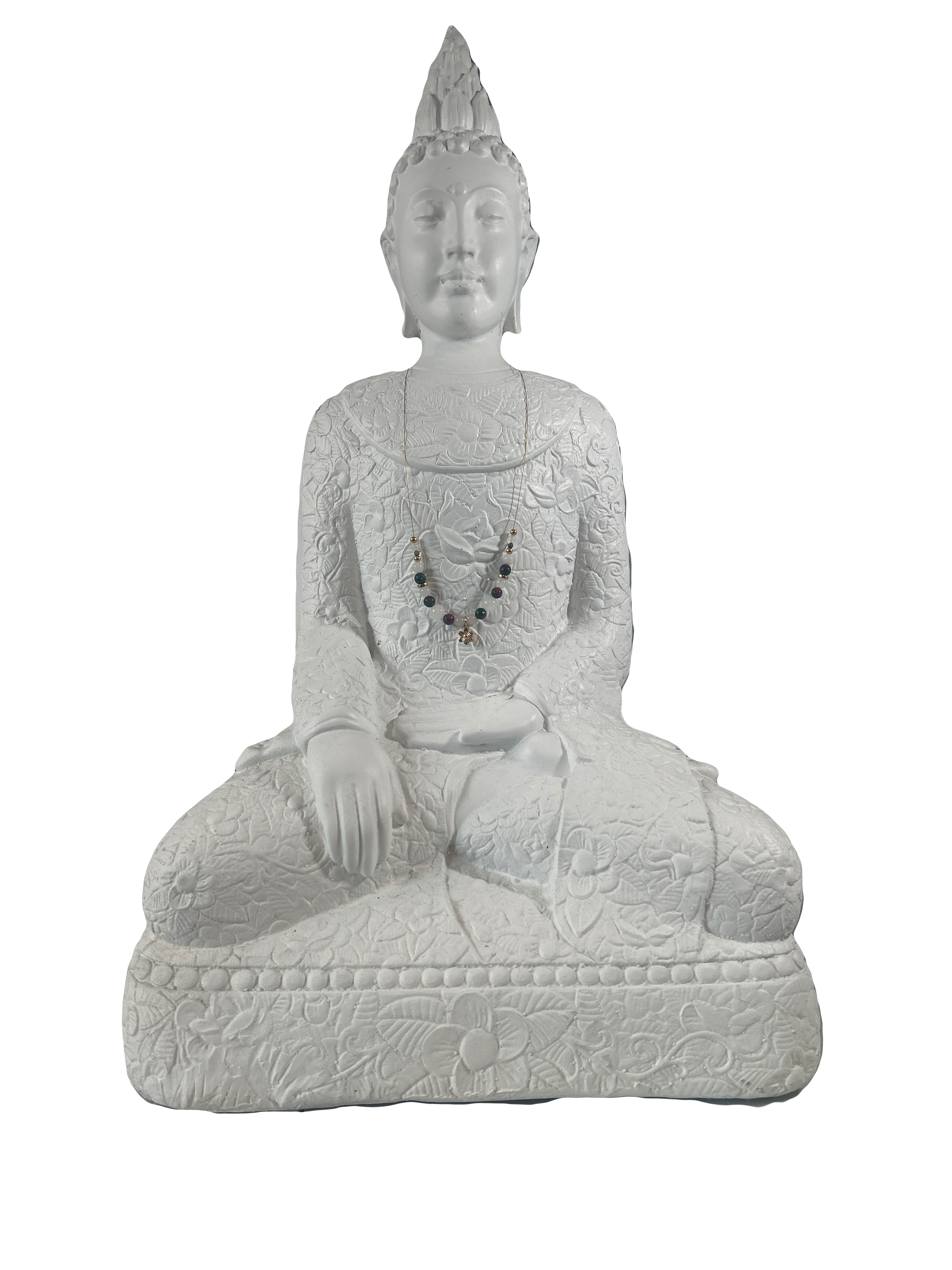 Collier enfants sur fil quartz blanc et rubis zoisite