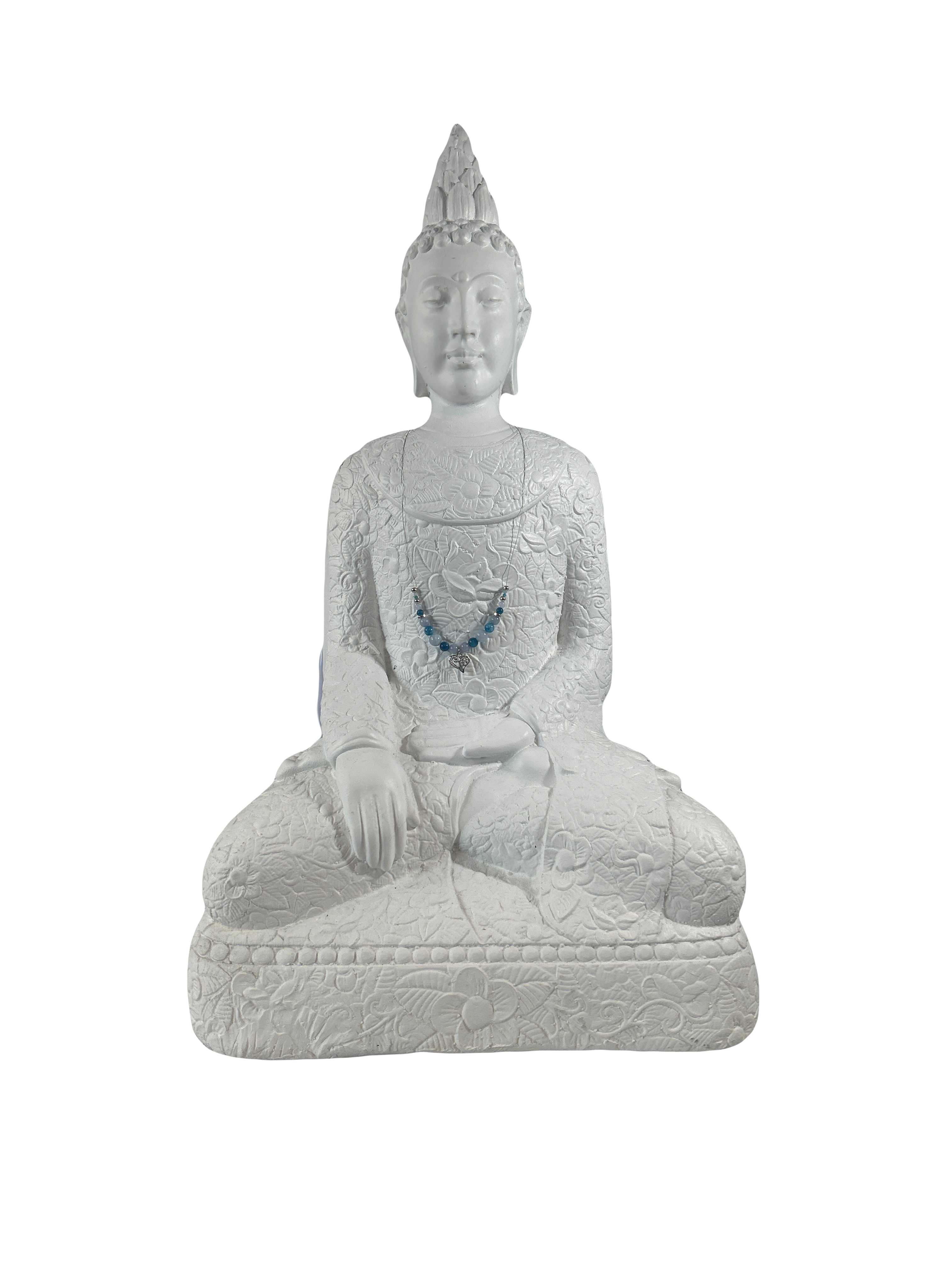 Collier enfants sur fil apatite bleue et aigue marine