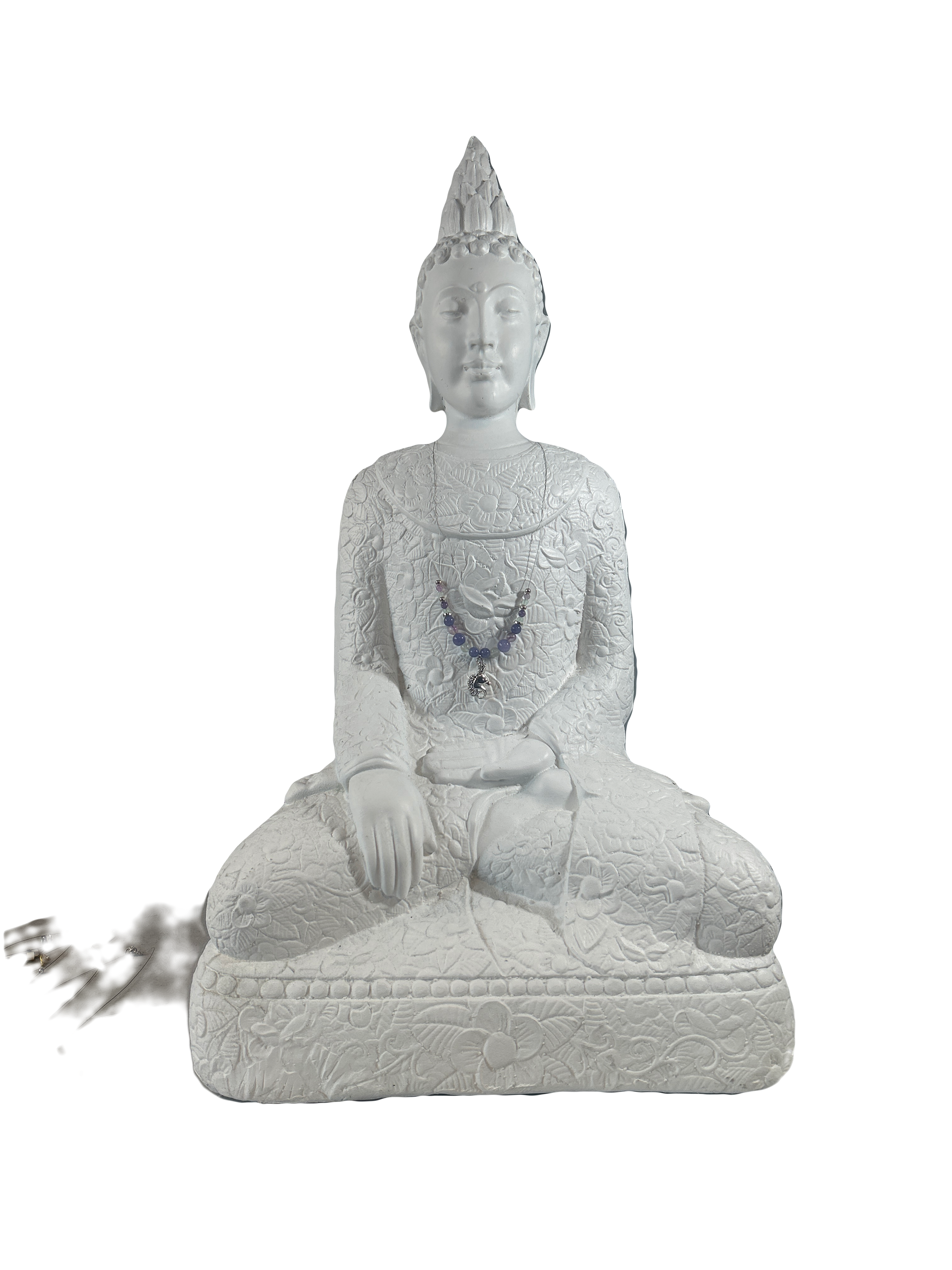 Collier enfants sur fil angélite et fluorite