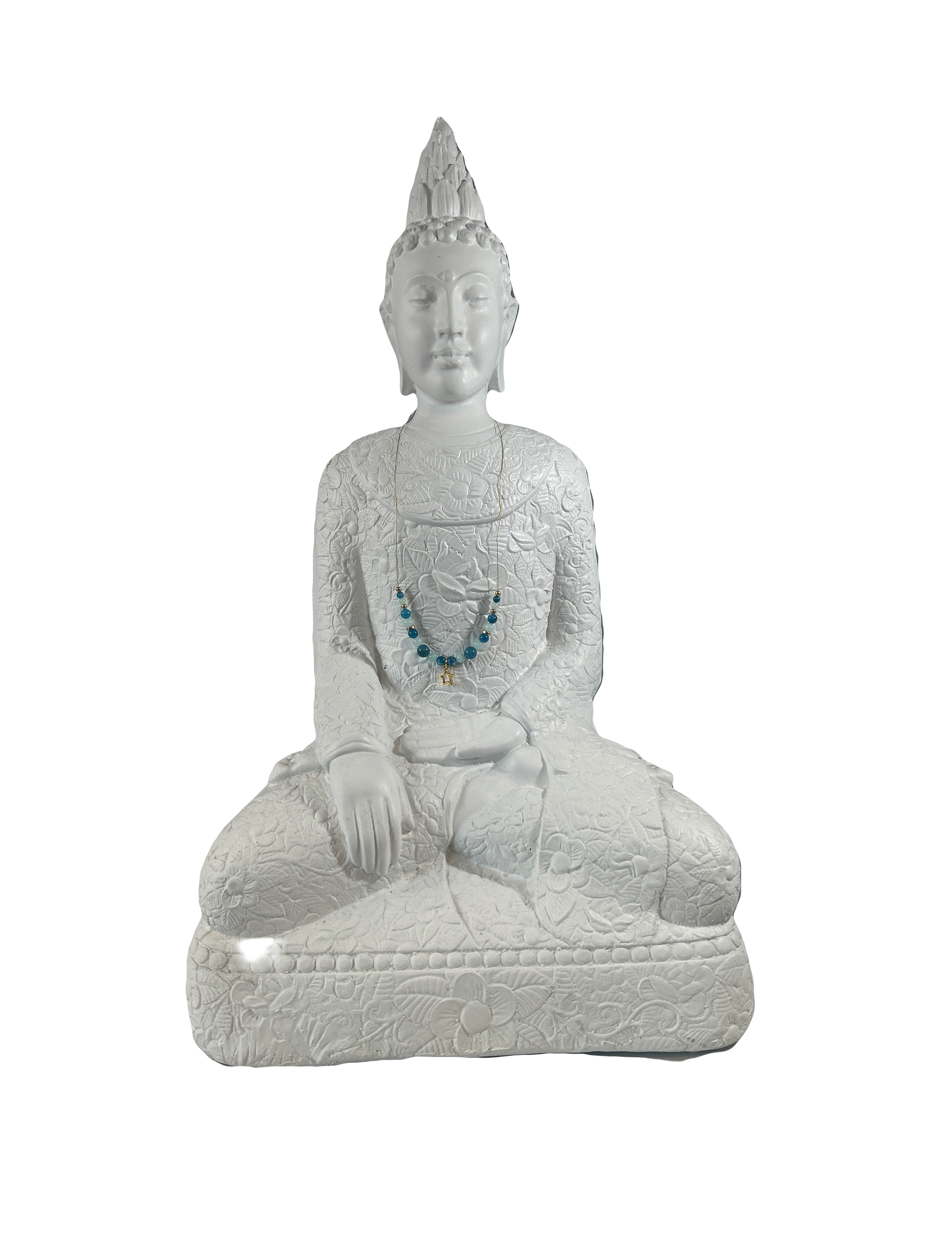 Collier enfants sur fil apatite bleue et amazonite