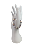 Bracelet enfants 2-5 ans améthyste et cristal de roche