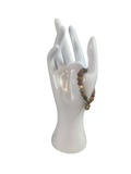 Bracelet bois fossilisé et agate indienne