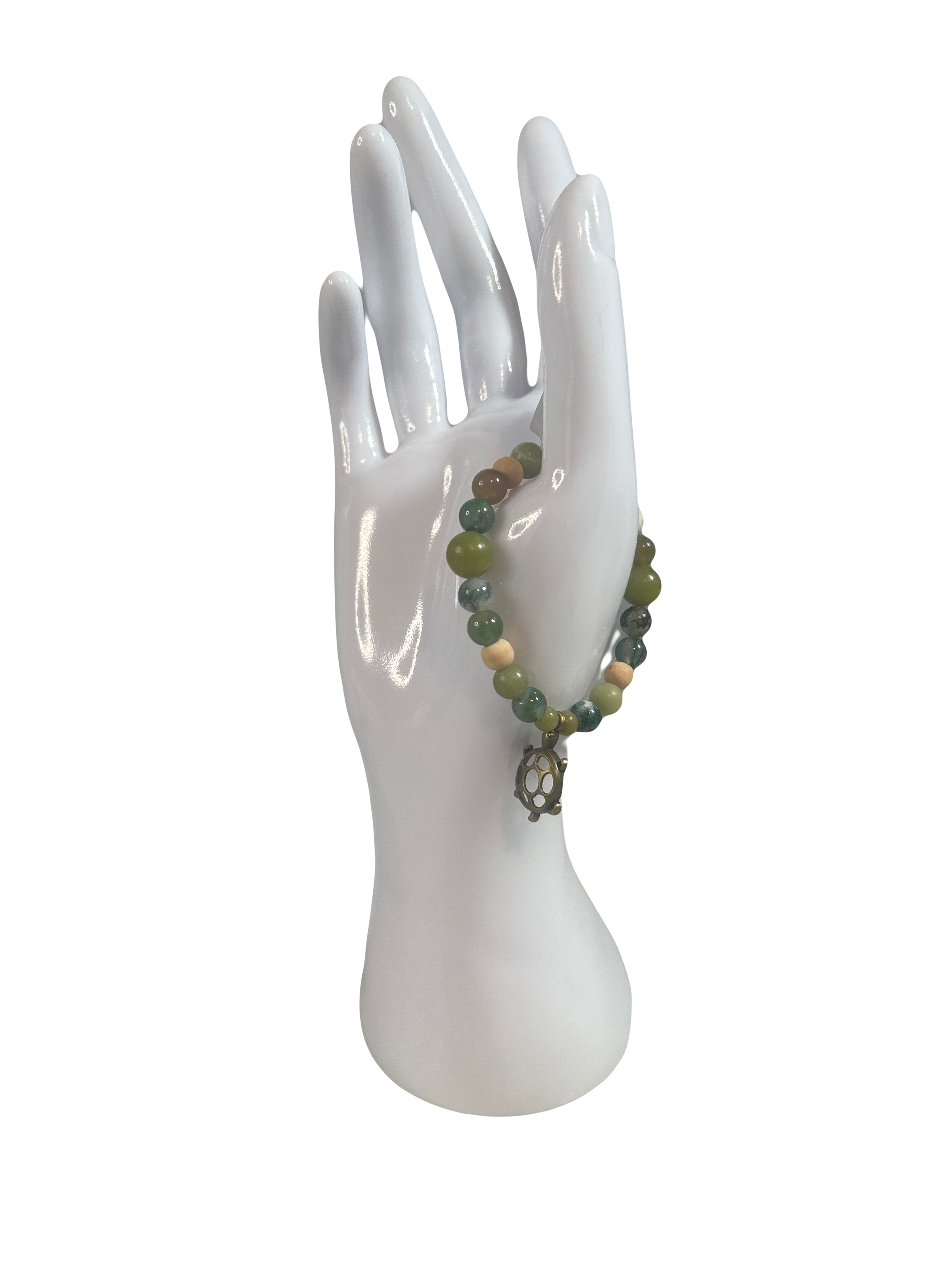 Bracelet enfants 2-5 ans jade de Chine et agate indienne