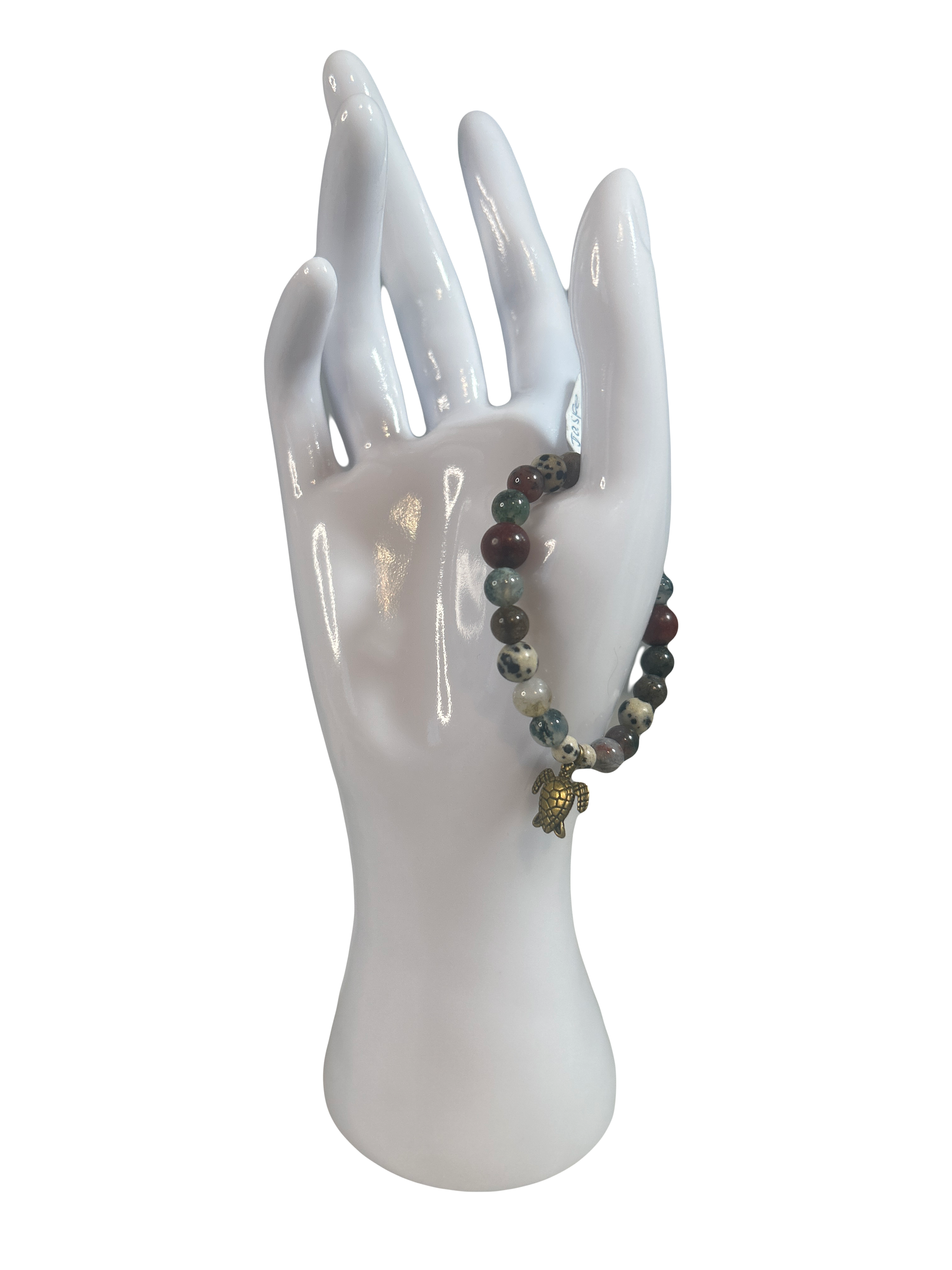 Bracelet enfants 2-5 ans agate indienne et jaspe dalmatien