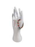 Bracelet enfants 2-5 ans agate rouge, jaspe dalmatien et pierre de lave