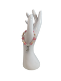 Bracelet enfants 6-12 ans quartz rose et rhodochrosite