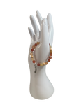 Bracelet enfants 6-12 ans aventurine rose et agate rouge