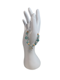 Bracelet enfants 6-12 ans aigue marine et cristal de roche