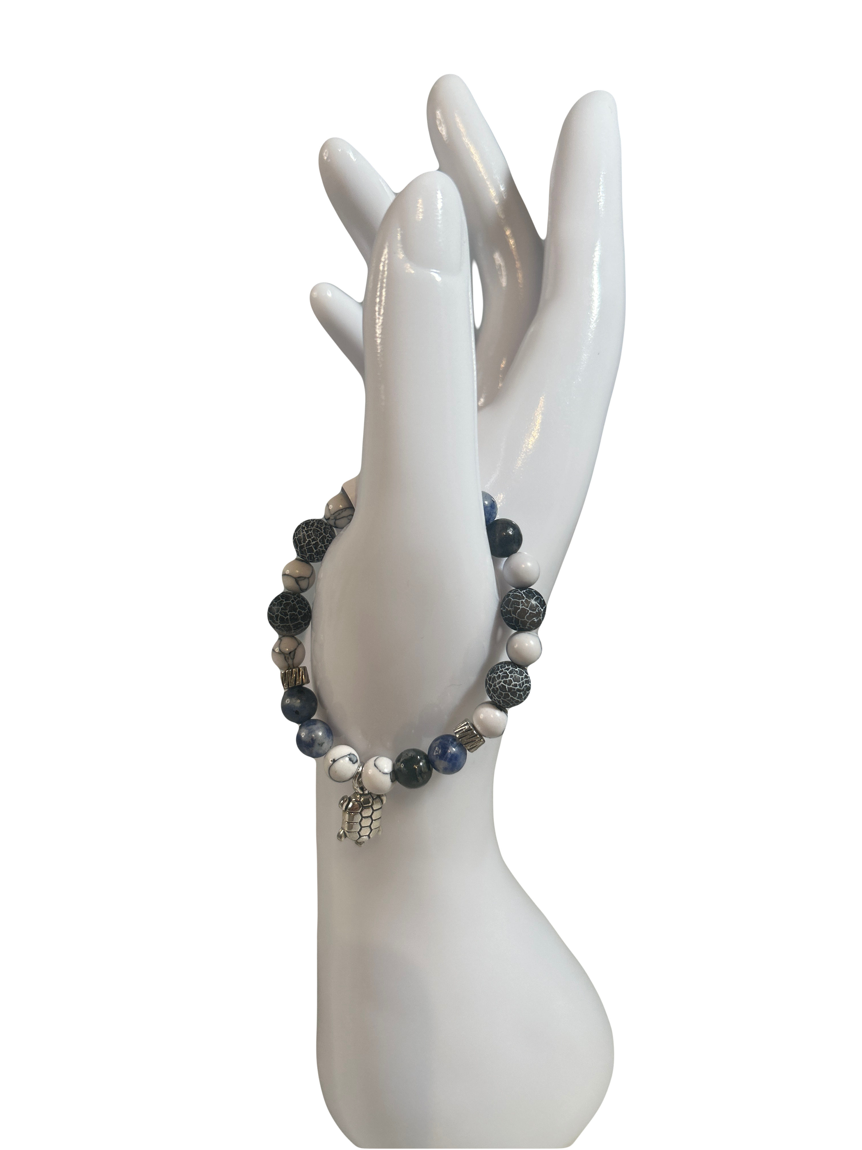 Bracelet enfants 6-12 ans Sodalite et howlite