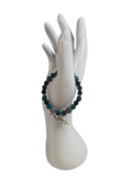 Bracelet enfants 6-12 ans onyx et œil de tigre bleu