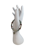 Bracelet enfants 6-12 ans agate indienne et jaspe dalmatien