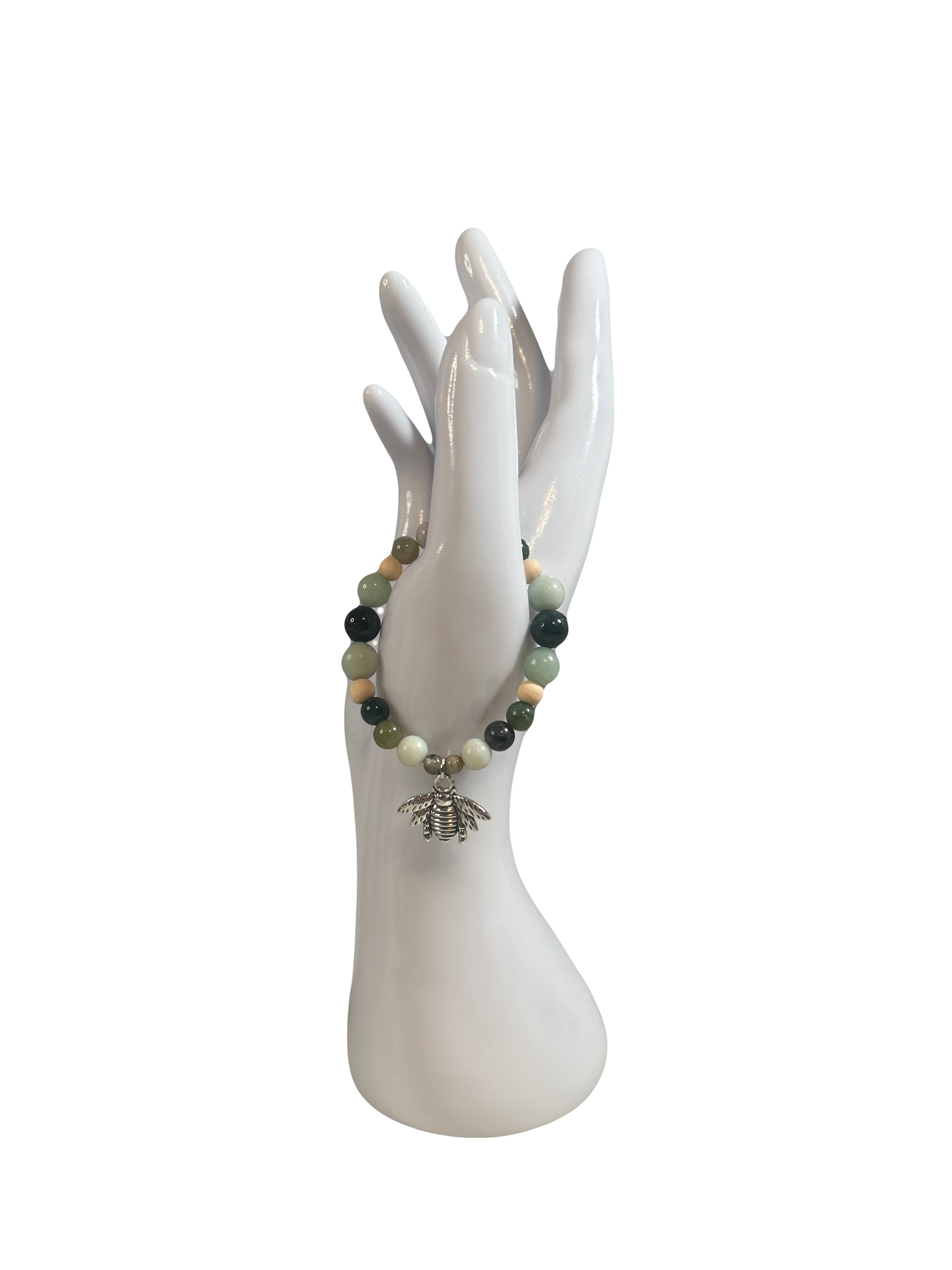 Bracelet enfants 6-12 ans amazonite et agate indienne