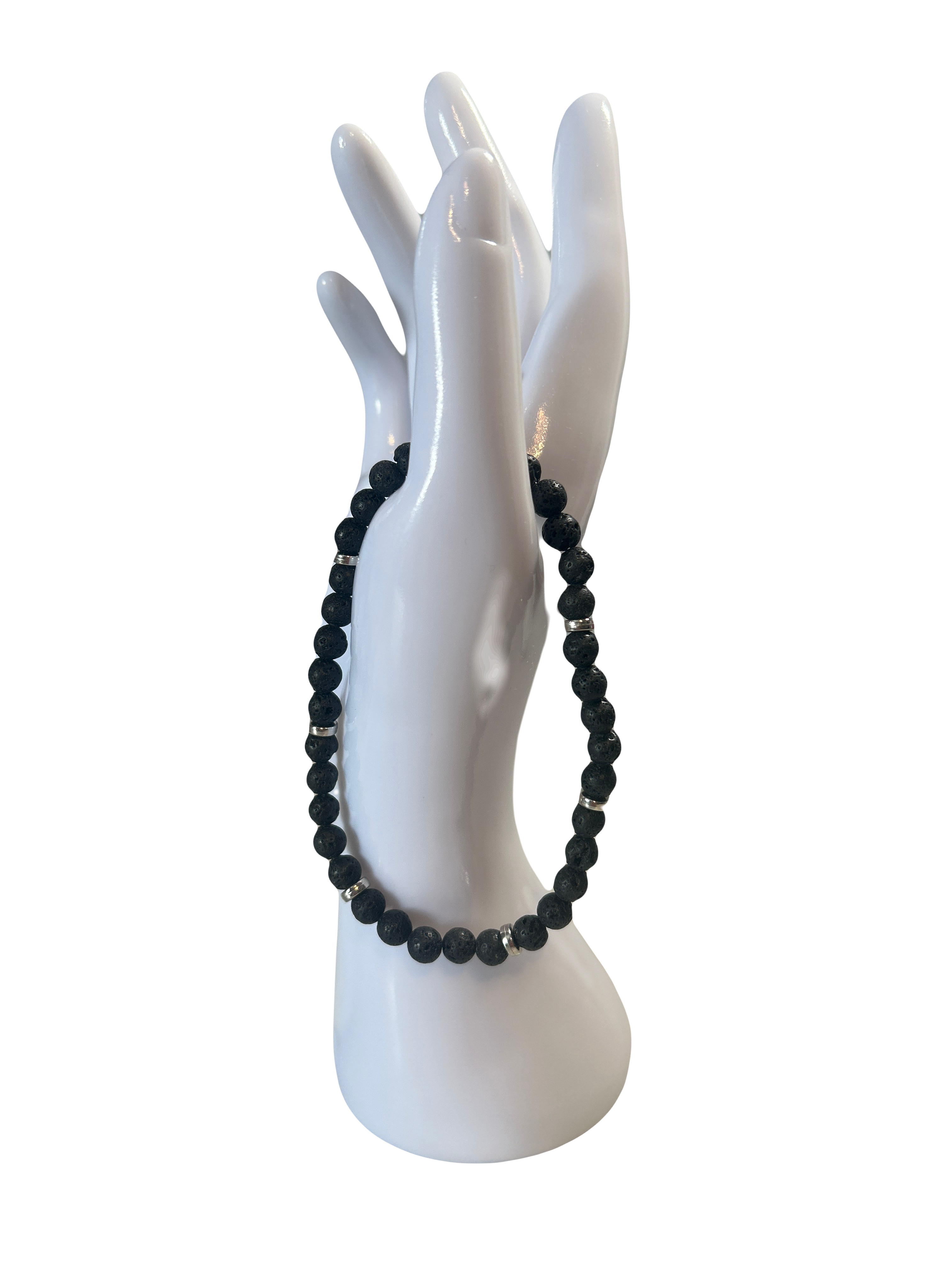 Bracelet pour cheville pierre de lave