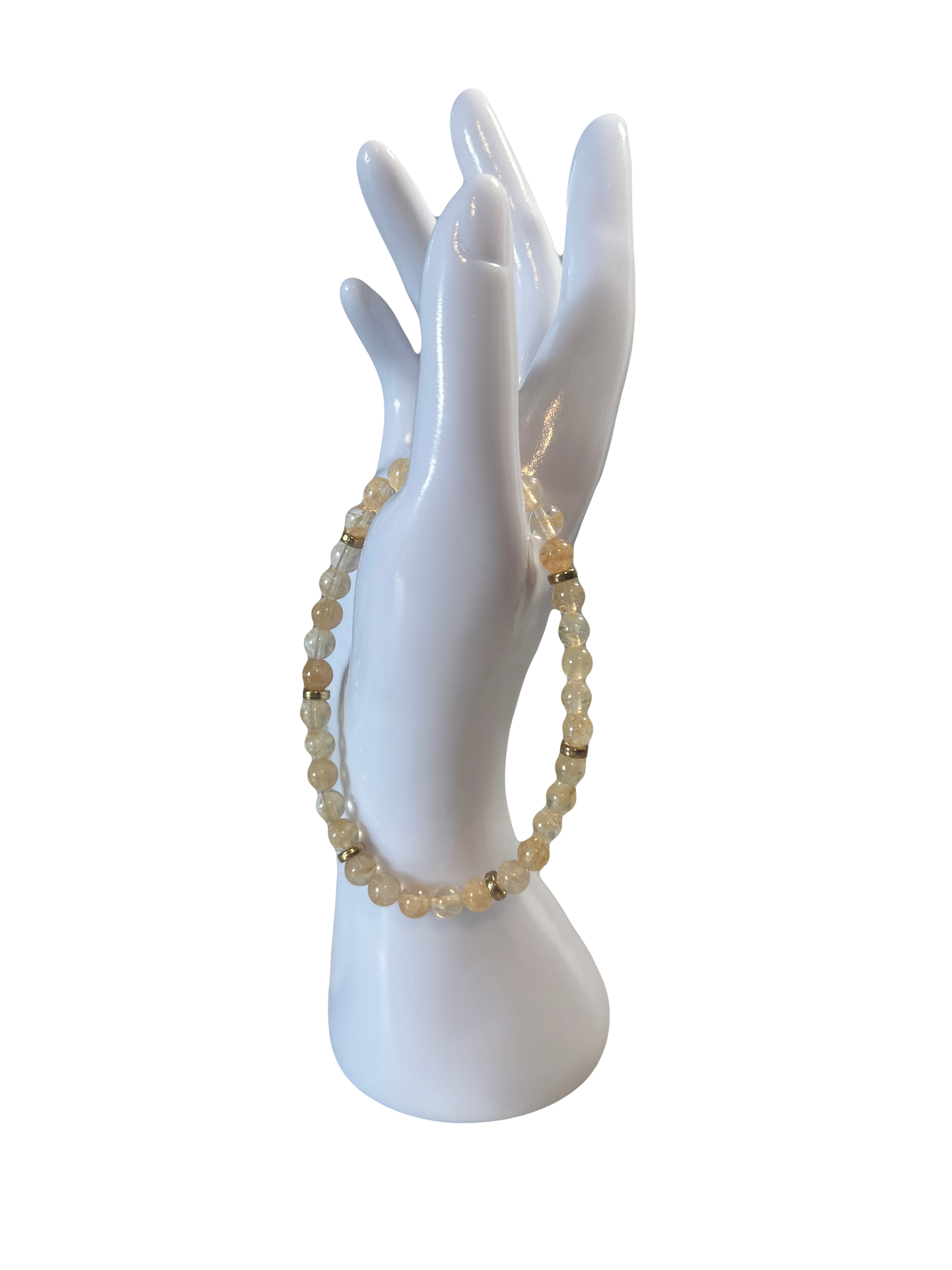 Bracelet pour cheville citrine