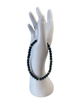 Bracelet pour cheville agate noir