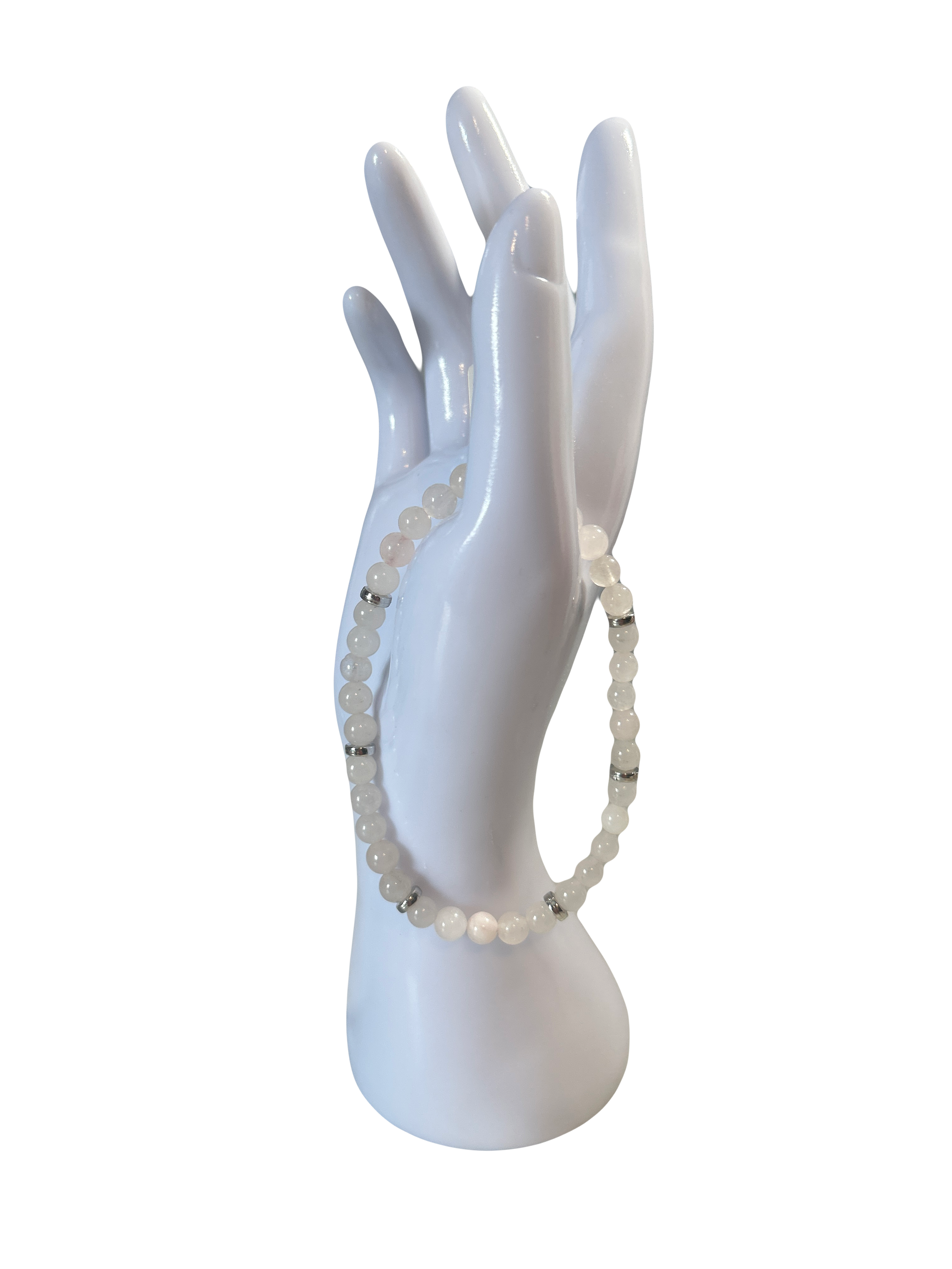 Bracelet pour cheville quartz rose